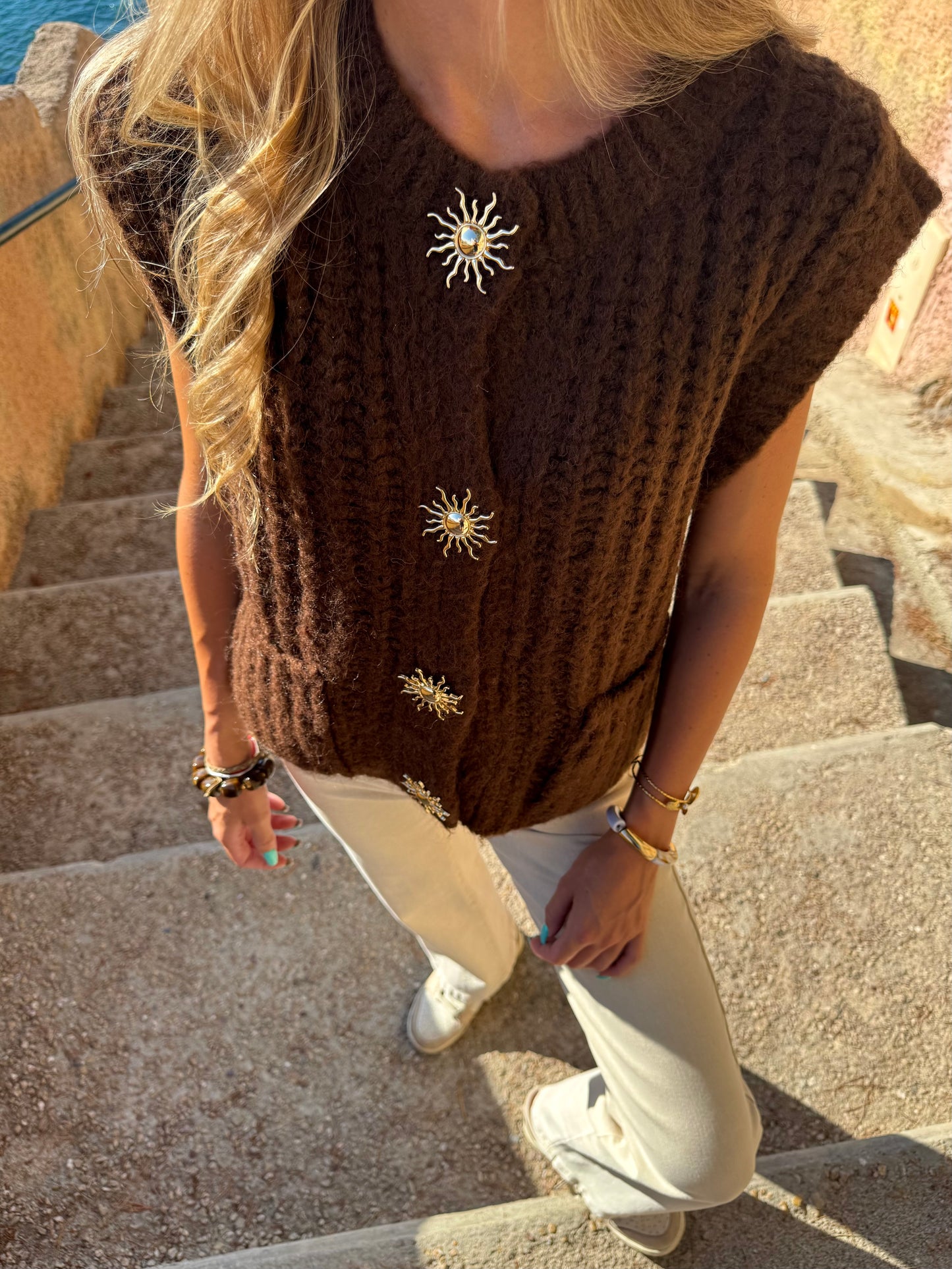 Pull « Sunshine » chocolat