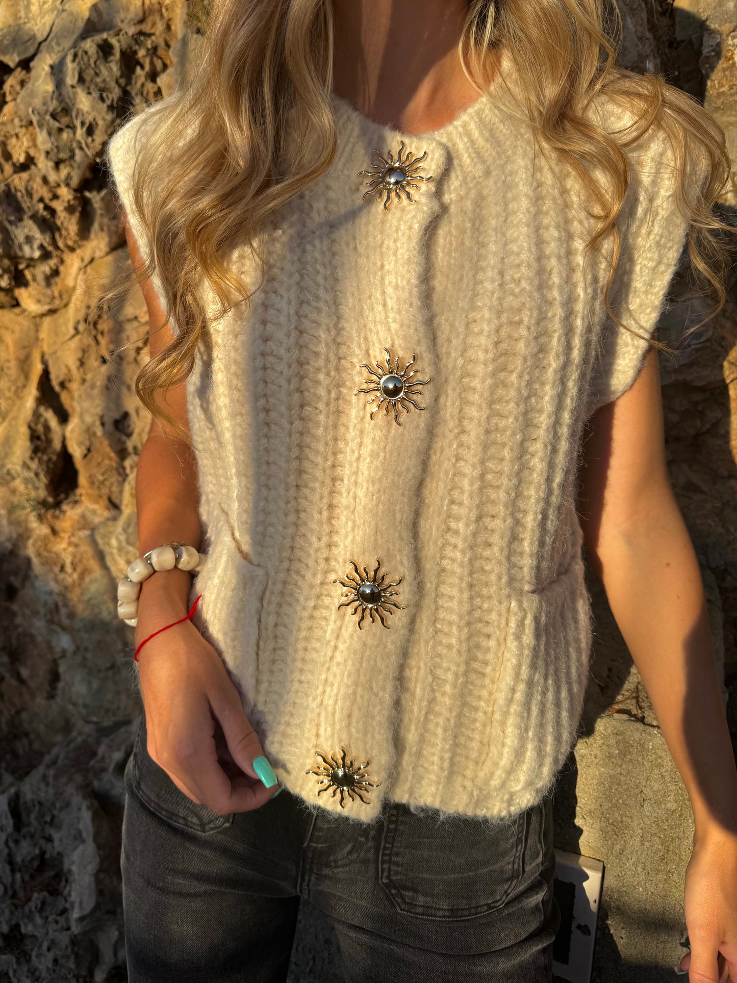 Pull « Sunshine » écru