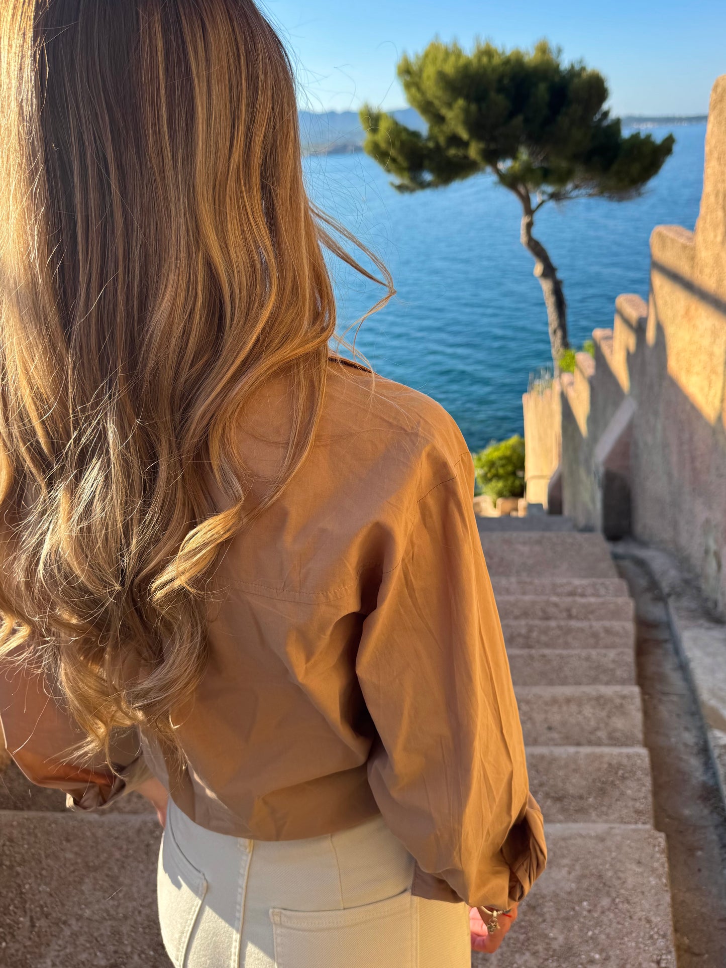 Chemise « Amour » camel