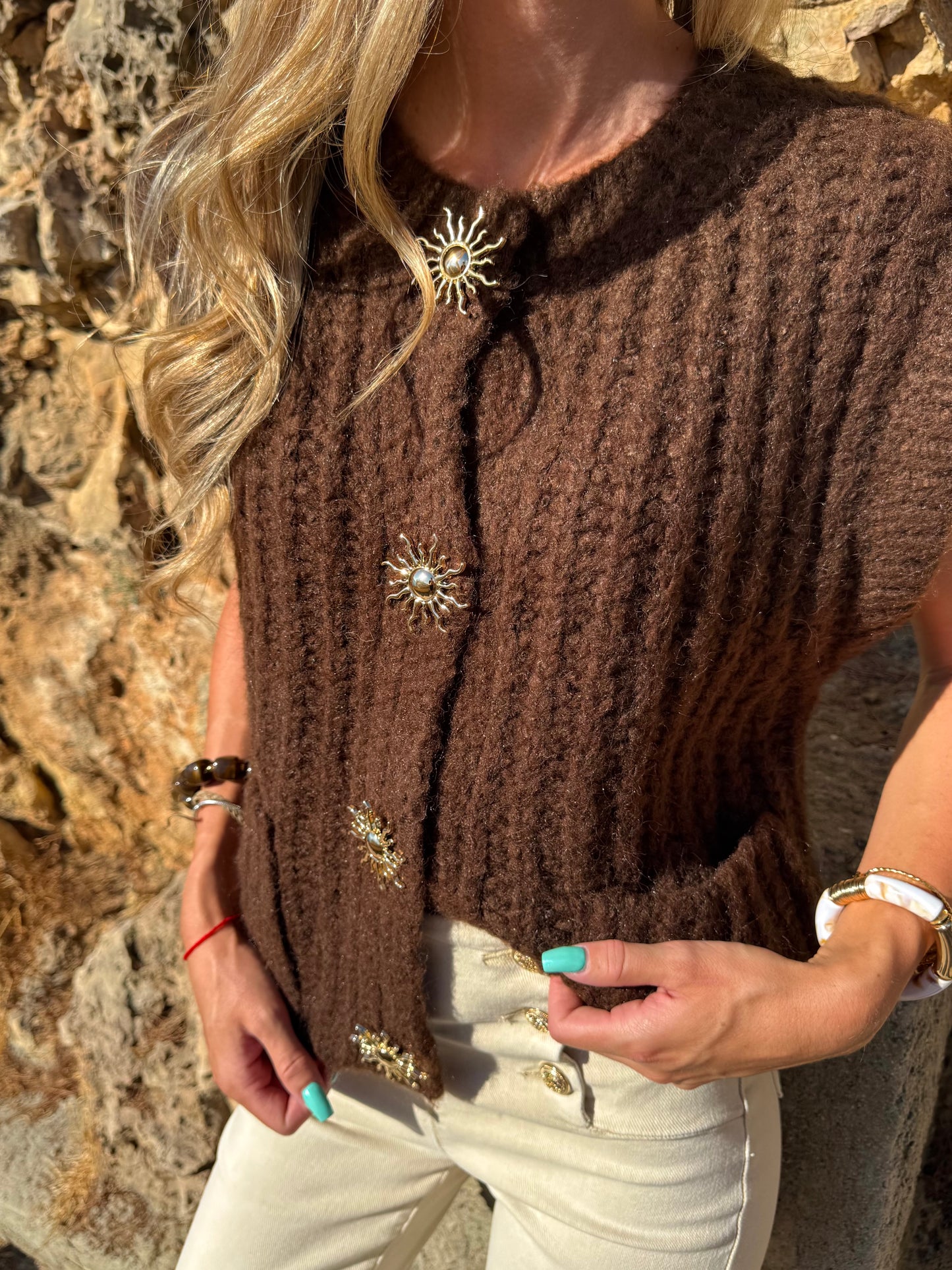 Pull « Sunshine » chocolat