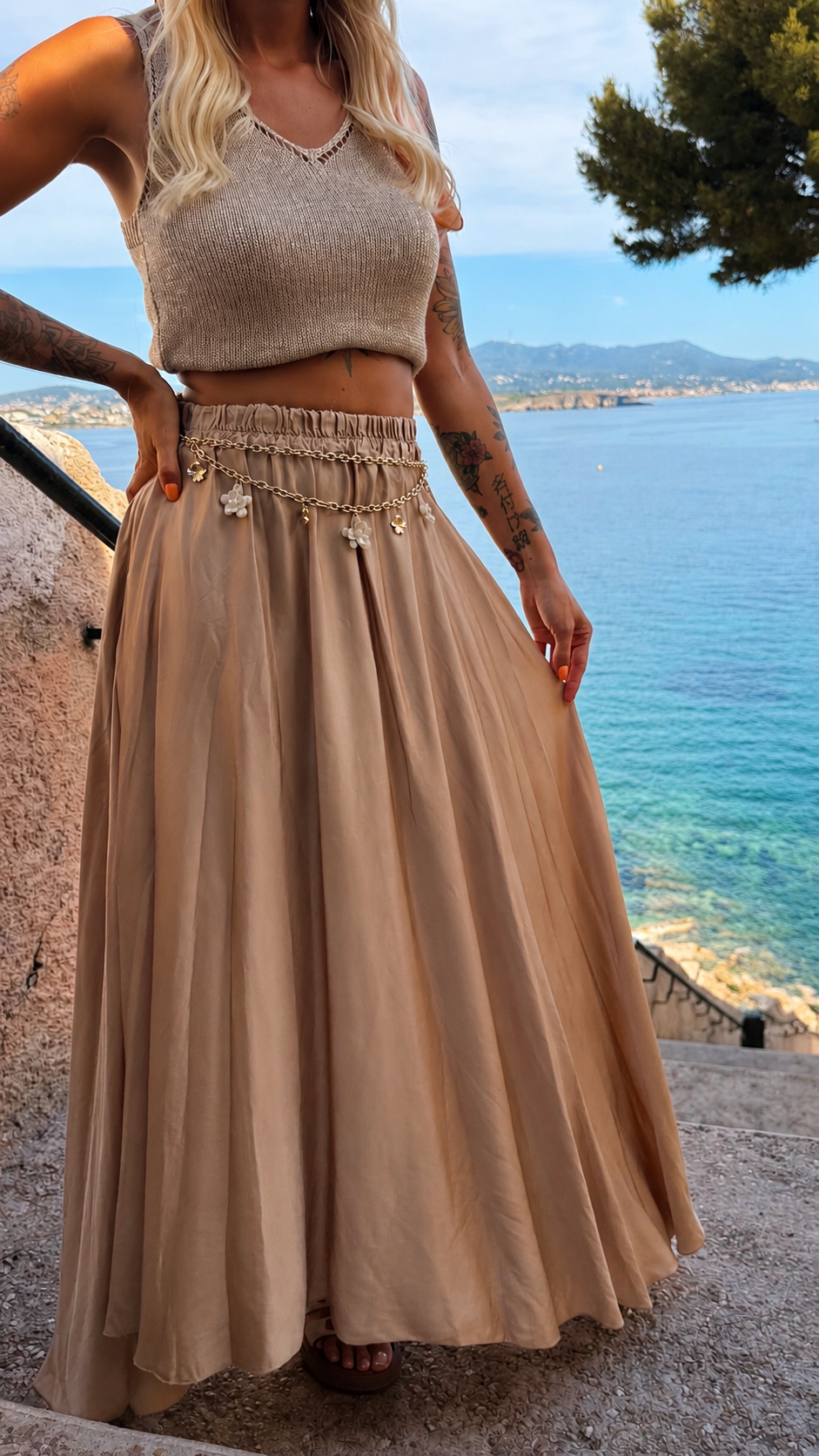 Jupe « Serena » camel
