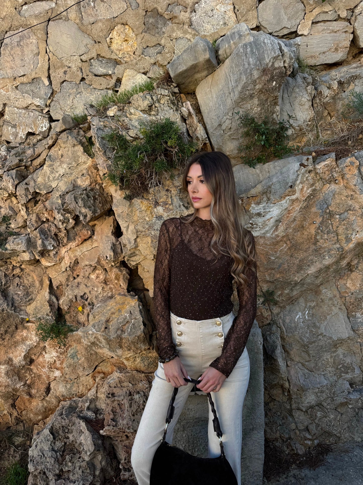 Top « Faye » chocolat