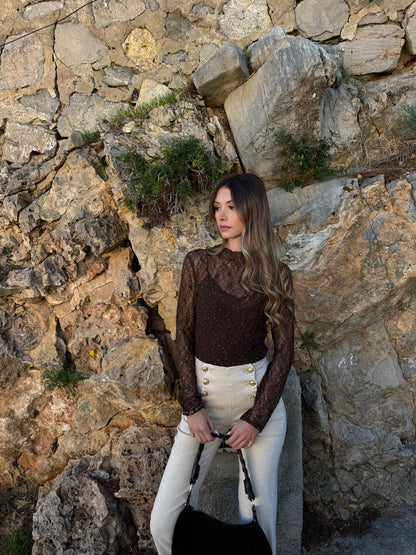 Top « Faye » chocolat