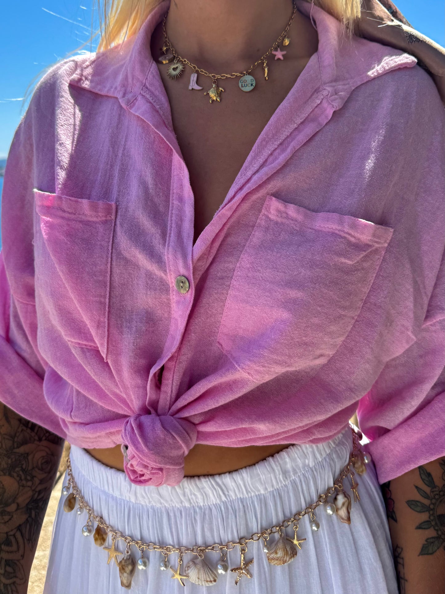 Chemise « Elynn » rose