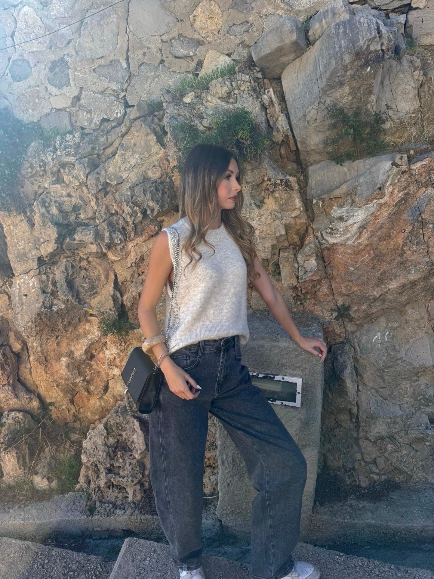 Jean « Ballon » gris