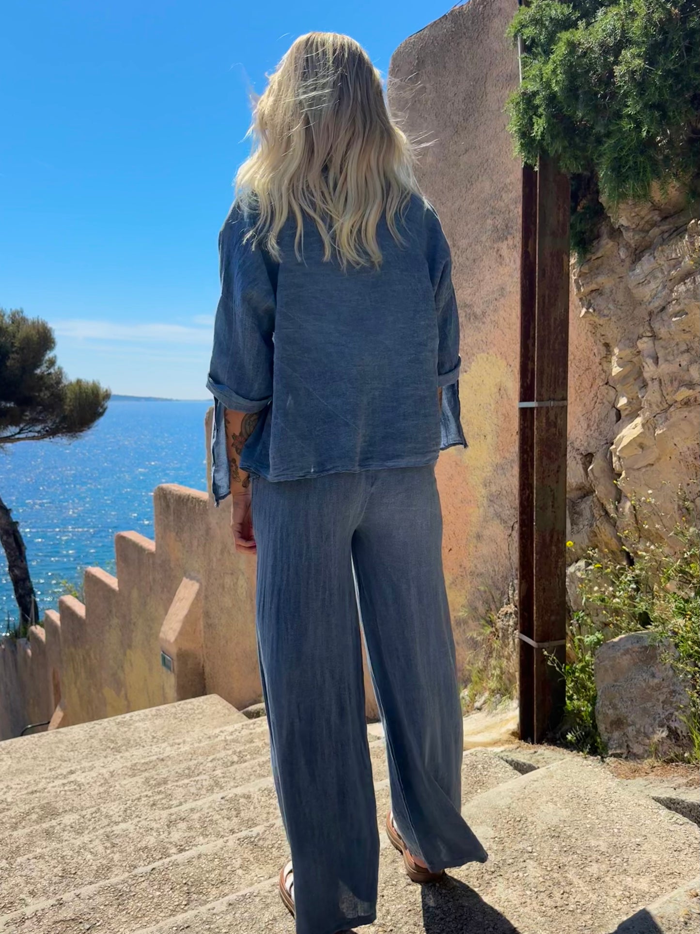 Pantalon « Elynn » bleu jean