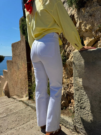 Jean « Flare » blanc
