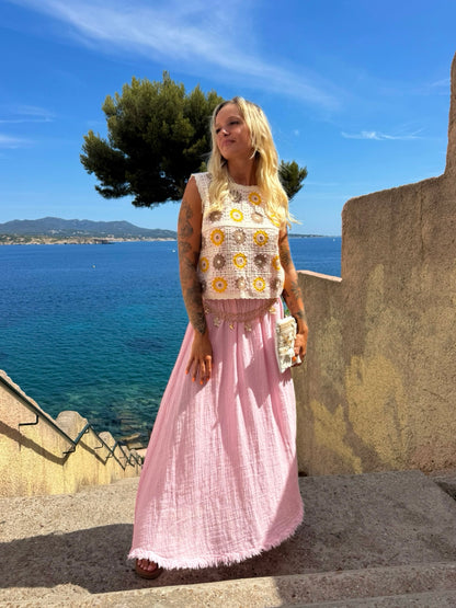 Jupe « Isa » rose