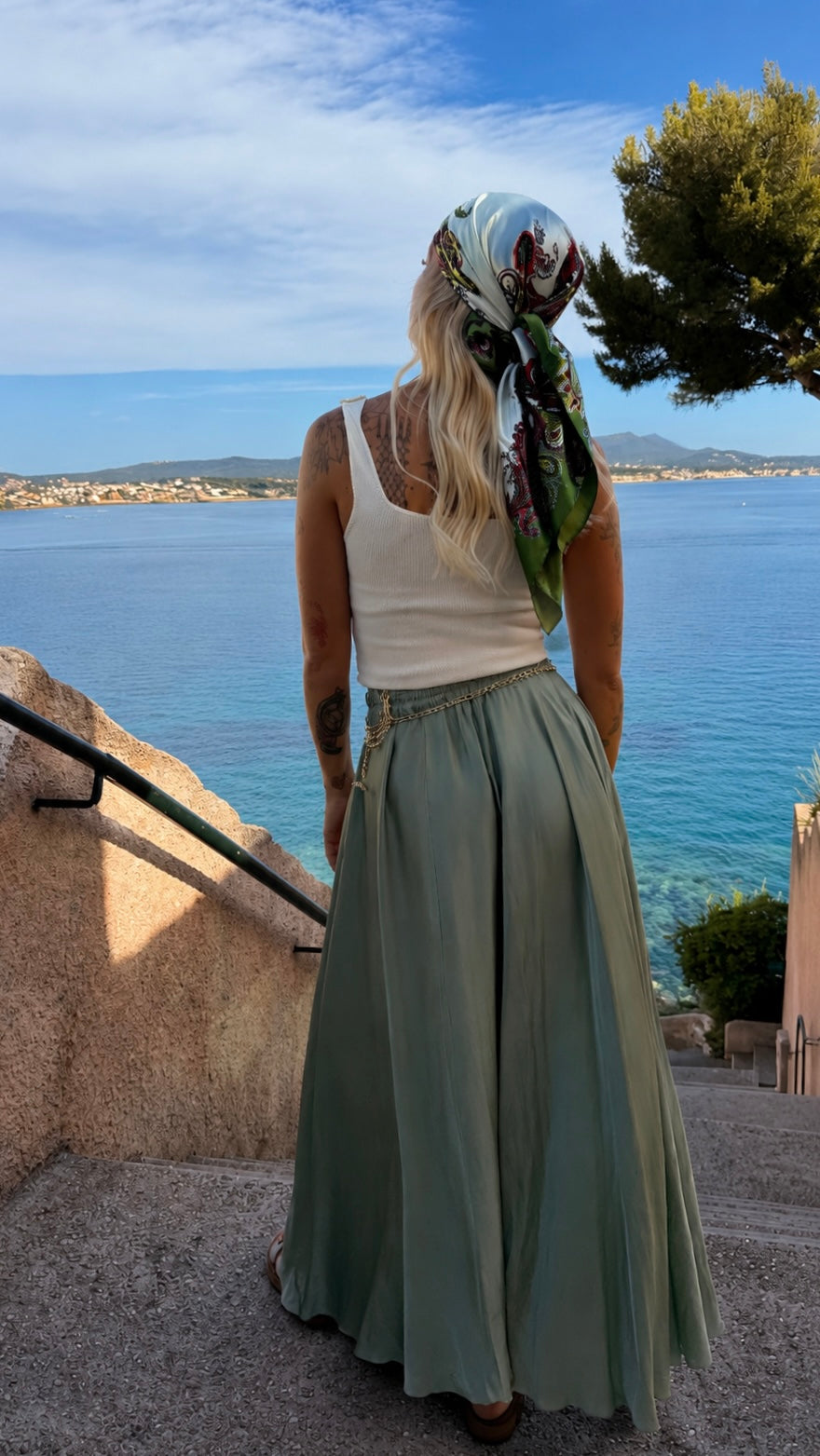 Jupe « Serena » kaki