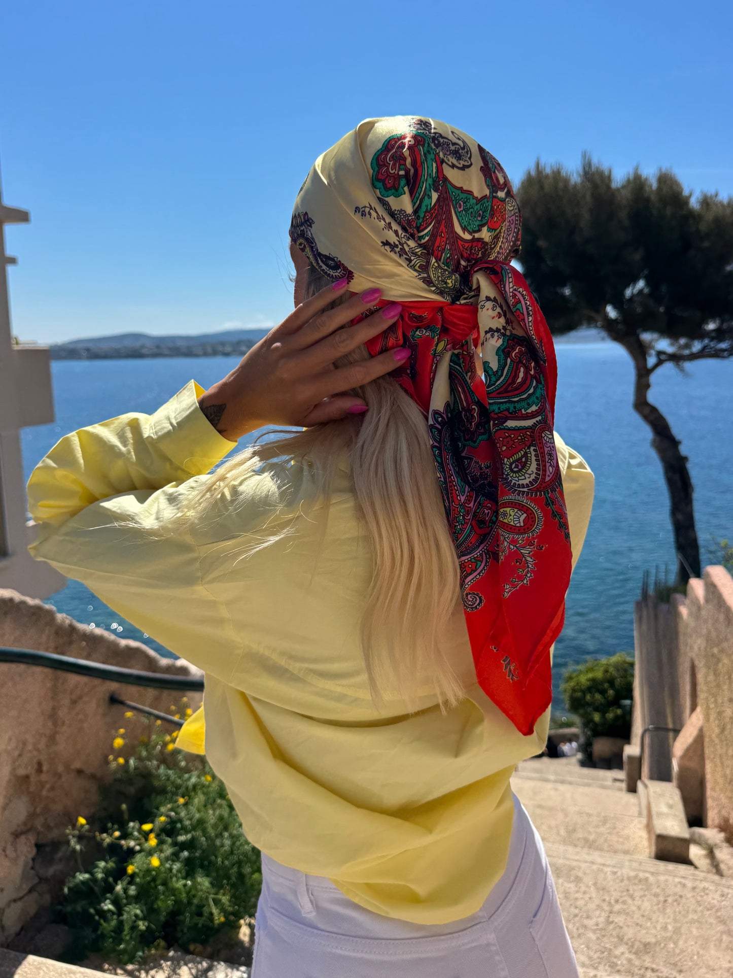 Chemise « Amour » jaune