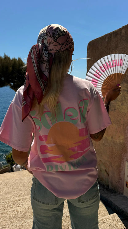 T-shirt « Riviera » rose