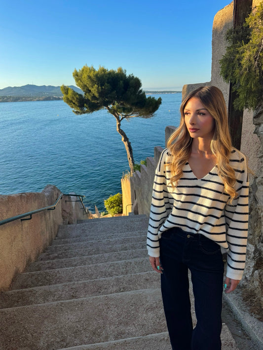 Pull « Marin » blanc