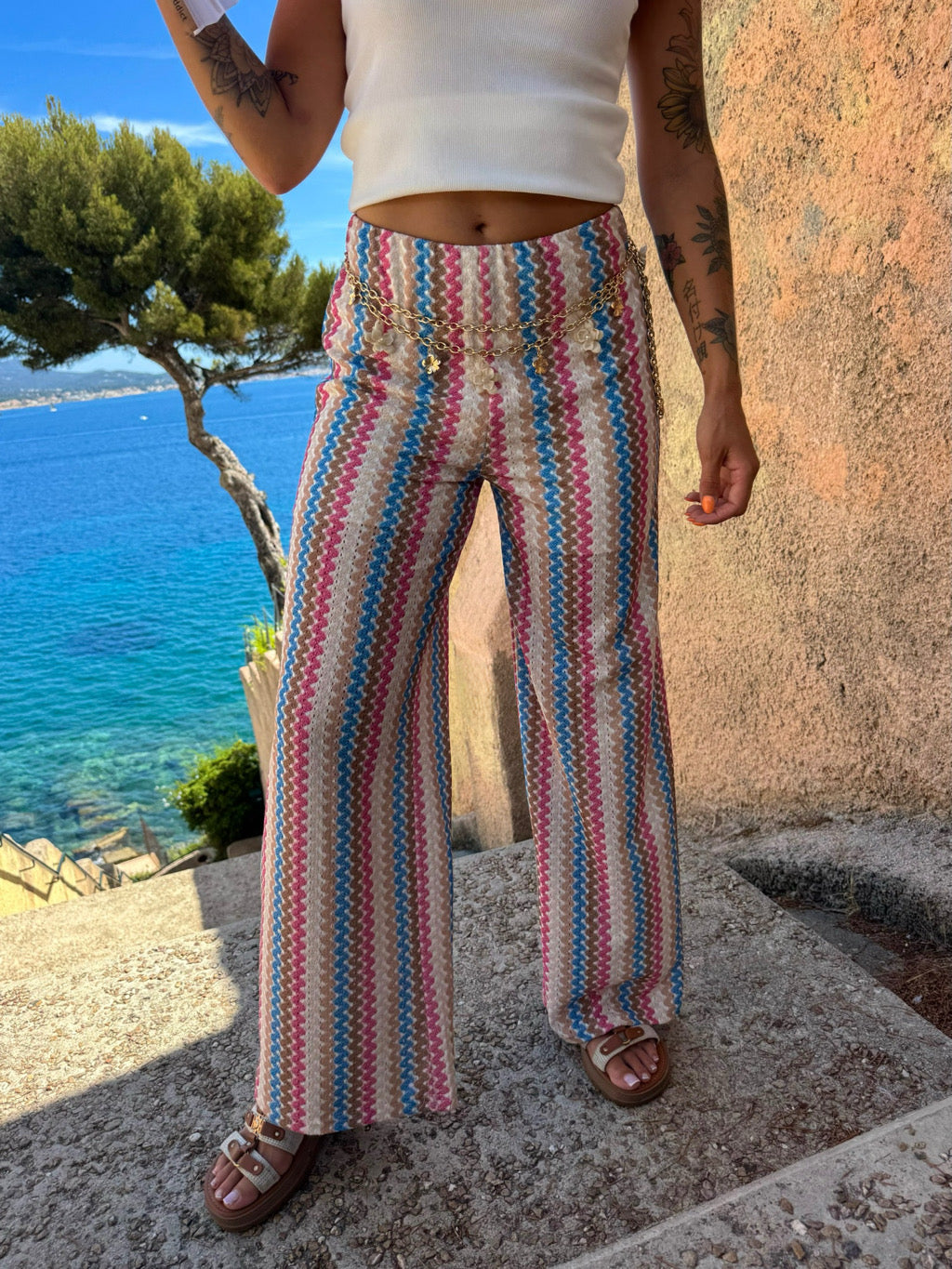 Pantalon « Ibiza » bleu