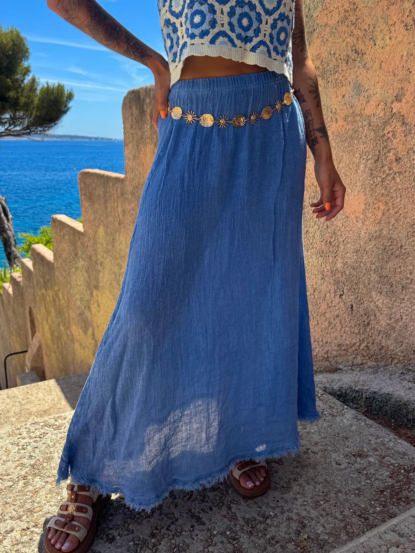 Jupe « Isa » bleu