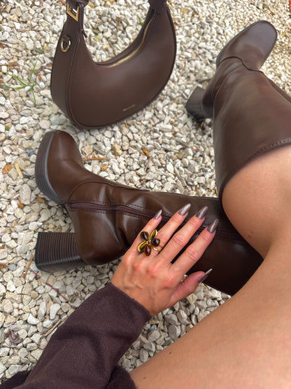 Bottes « Sophia » chocolat