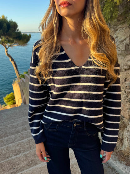 Pull « Marin » bleu
