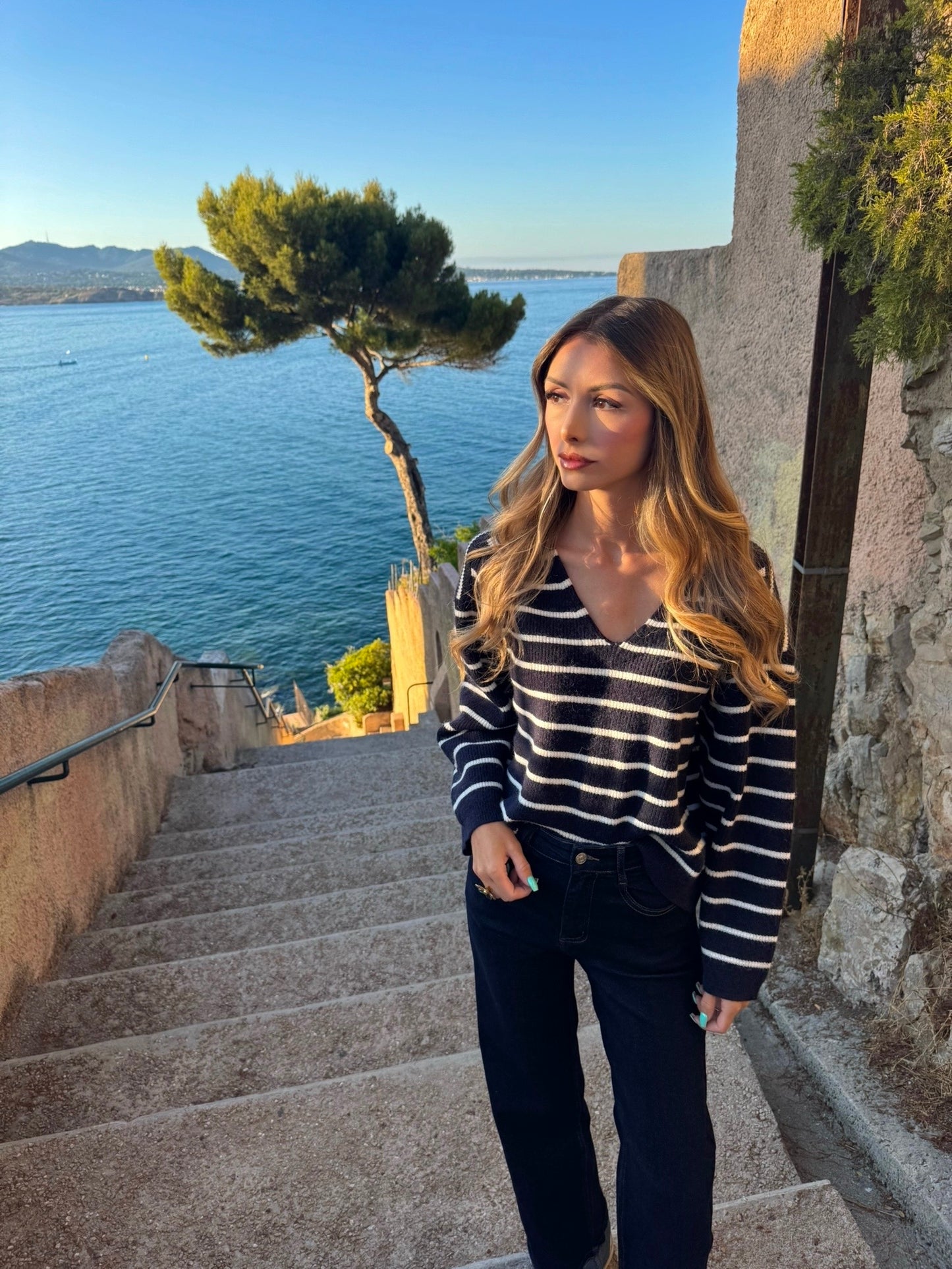 Pull « Marin » bleu