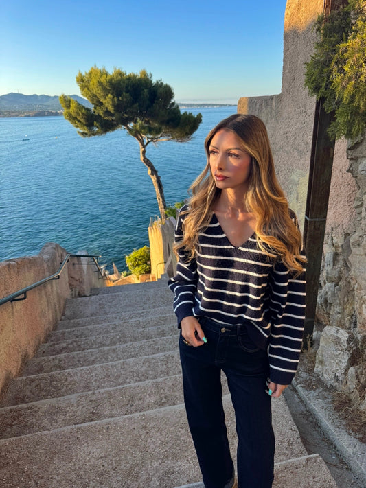 Pull « Marin » bleu