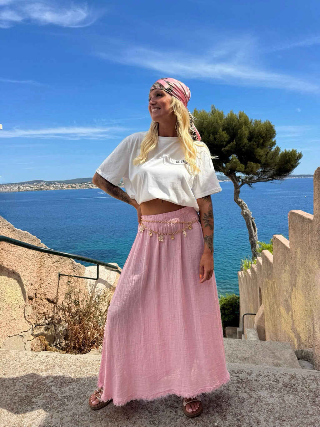 Jupe « Isa » rose