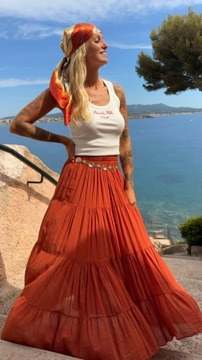 Top « Beverly Hills » rouge