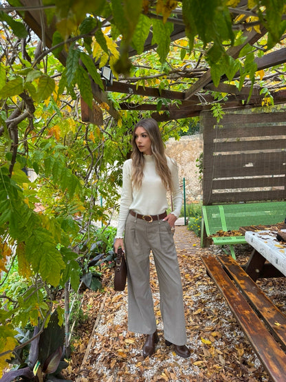 Pantalon « Céline » taupe