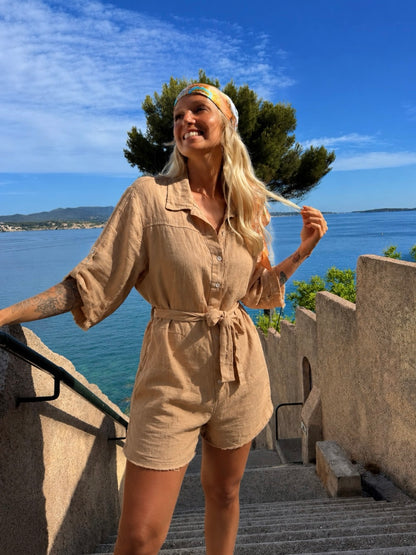 Combishort « Lino » camel