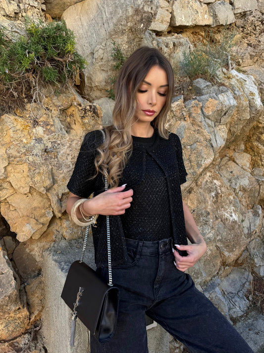 Gilet « Shiny » noir