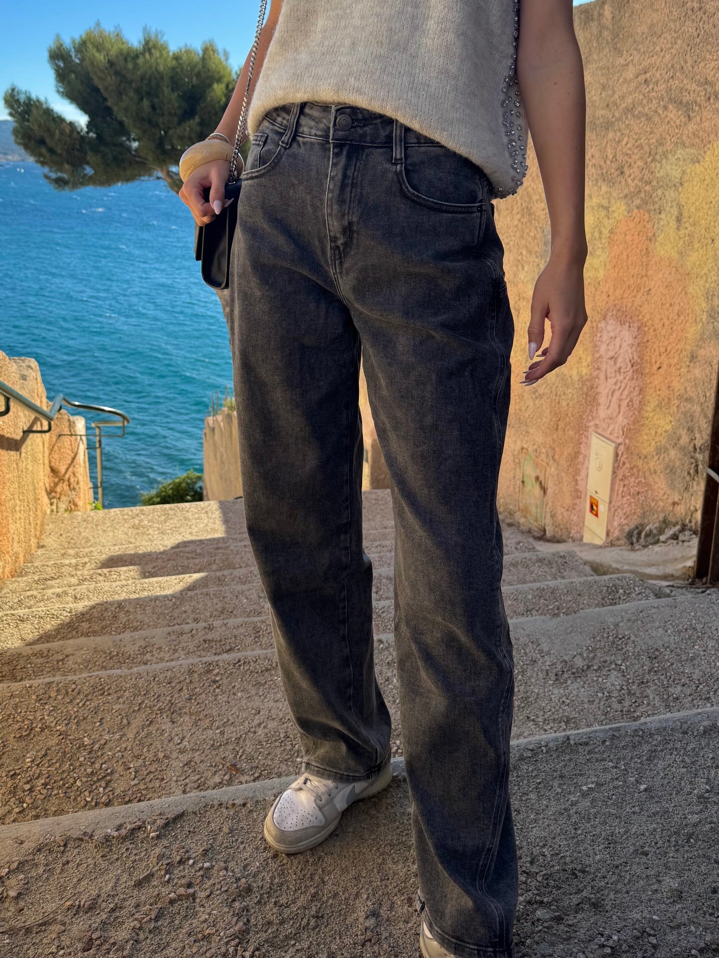 Jean « Ballon » gris