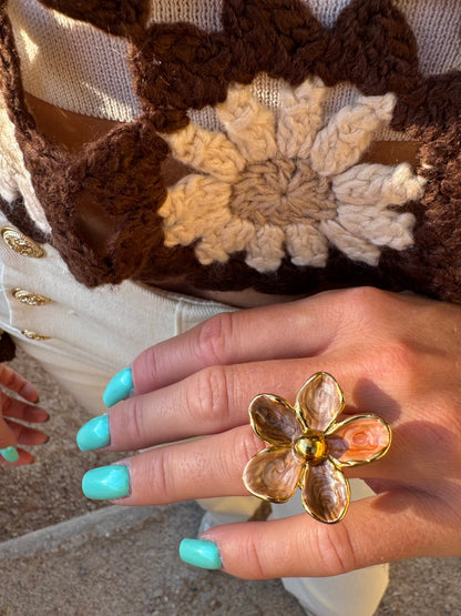 Bague « Lila » marron
