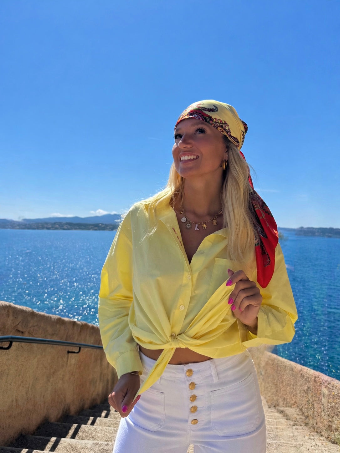 Chemise « Amour » jaune
