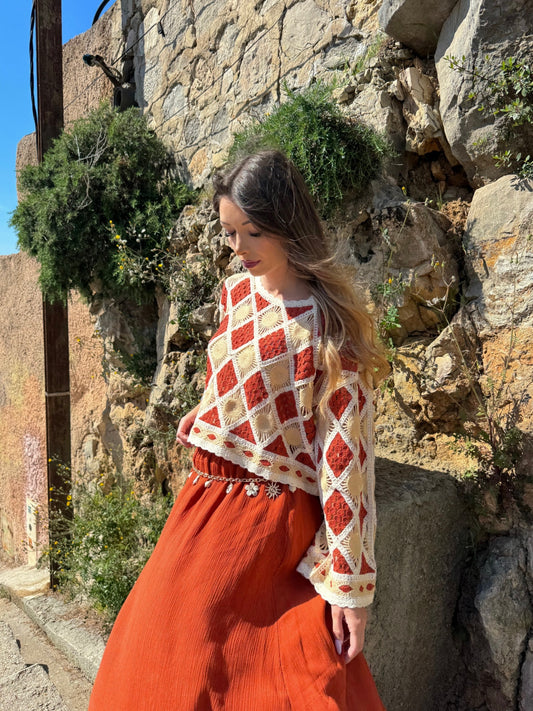 Top « Sun » terracotta