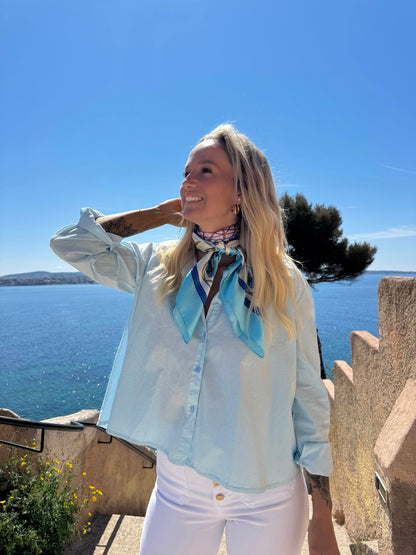 Chemise « Livia » bleu
