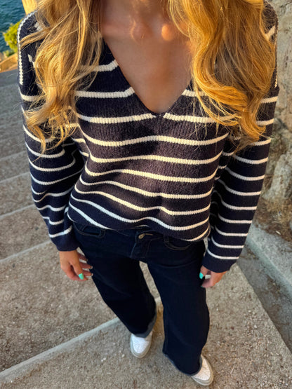 Pull « Marin » bleu