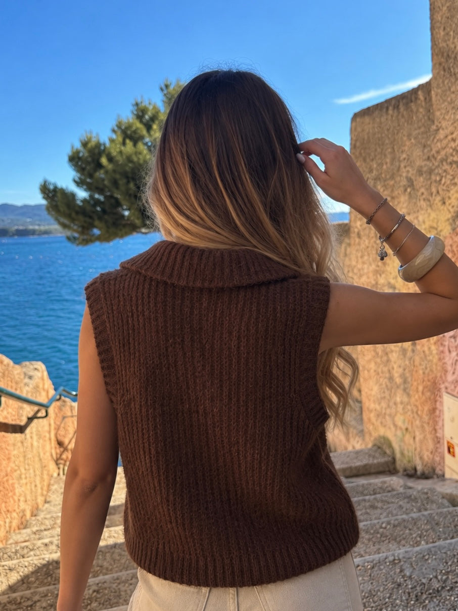 Pull « Paloma » chocolat