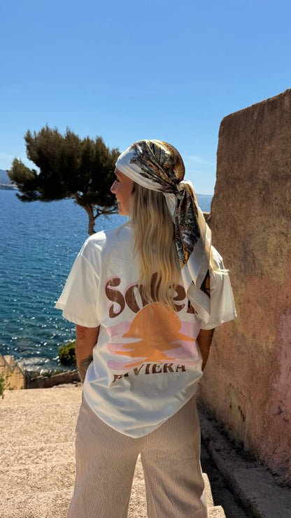 T-shirt « Riviera » blanc