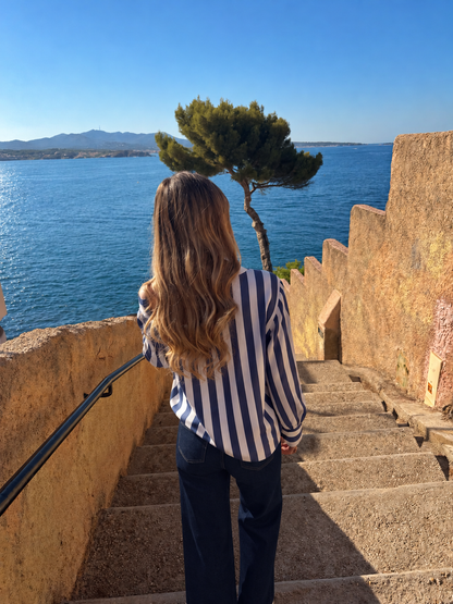 Chemise « Giulia » bleu marine