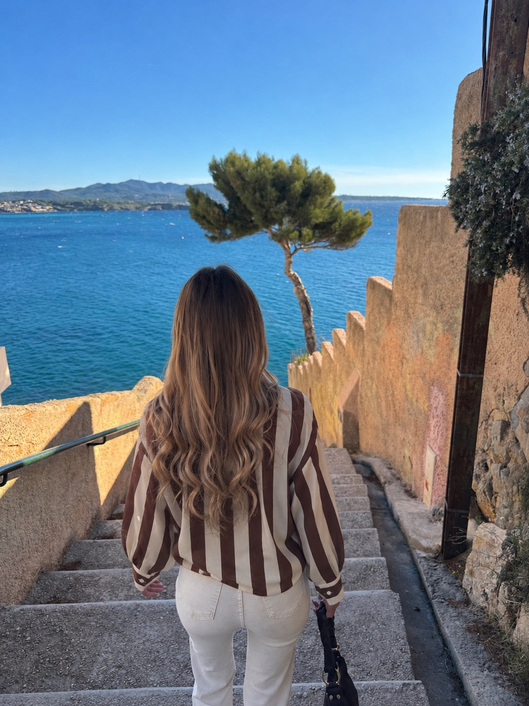Chemise « Giulia » chocolat