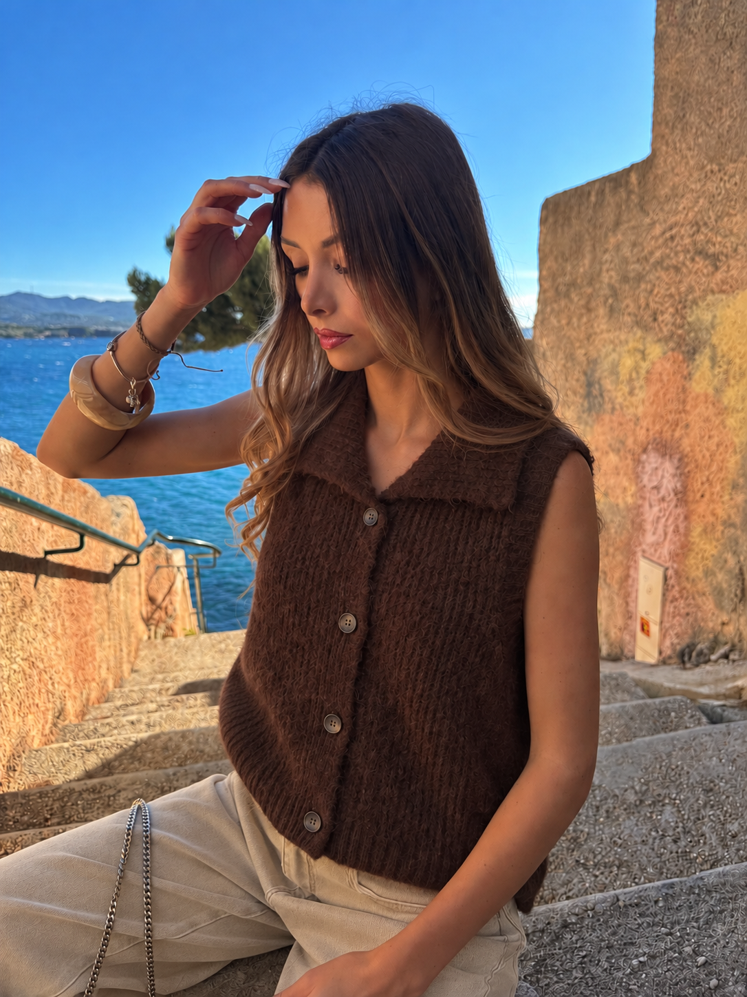 Pull « Paloma » chocolat