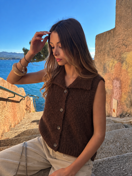 Pull « Paloma » chocolat