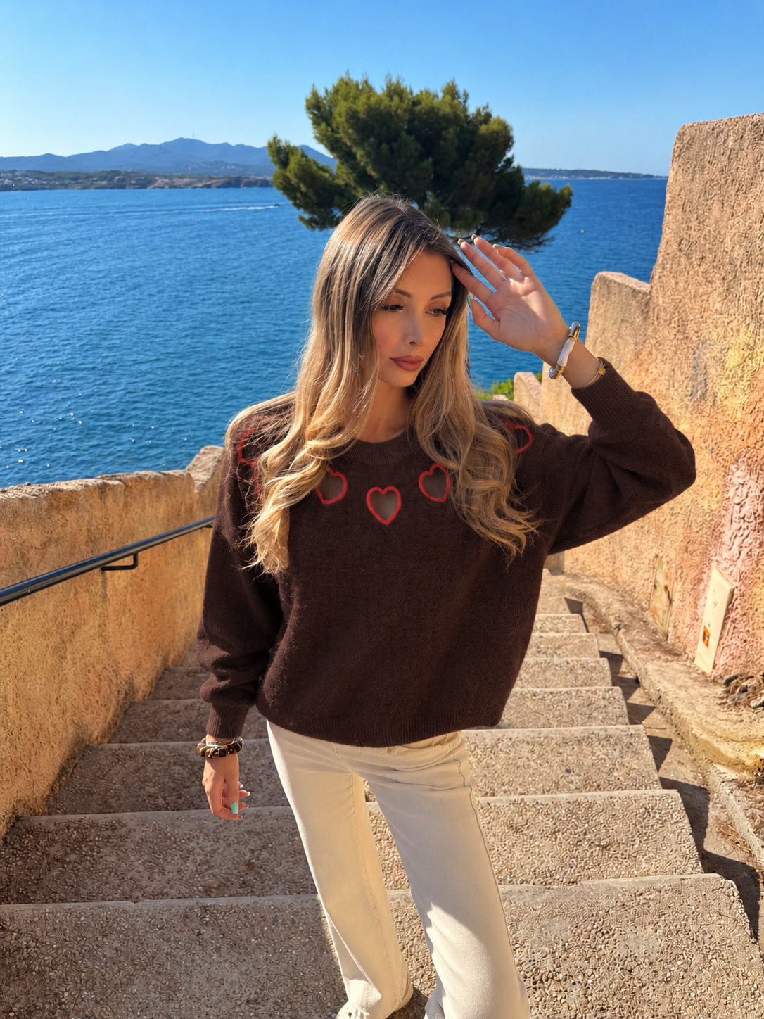 Pull « Lova » chocolat