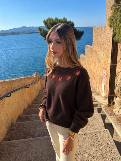 Pull « Lova » chocolat